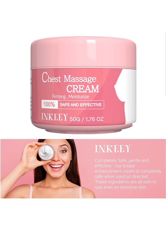 INKEEY Chest Massage Cream,50g Bust Massage Cream for Women Firming Lifting Cream - Image 3