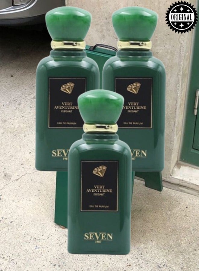 Seven 3 Pieces Vert Aventurine Elegant SEVEN Perfume EDP 100ML - Image 1