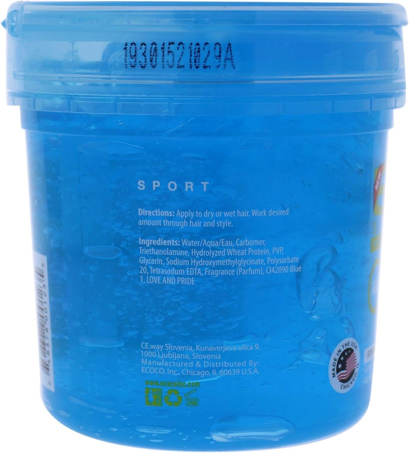 Eco Style Sport Professional Styling Gel, 16 Ounce - Maximum Hold for All Hair Types - Image 3