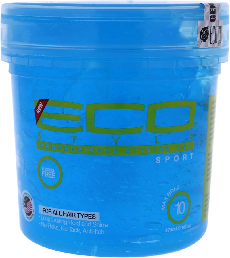Eco Style Sport Professional Styling Gel, 16 Ounce - Maximum Hold for All Hair Types - Image 1