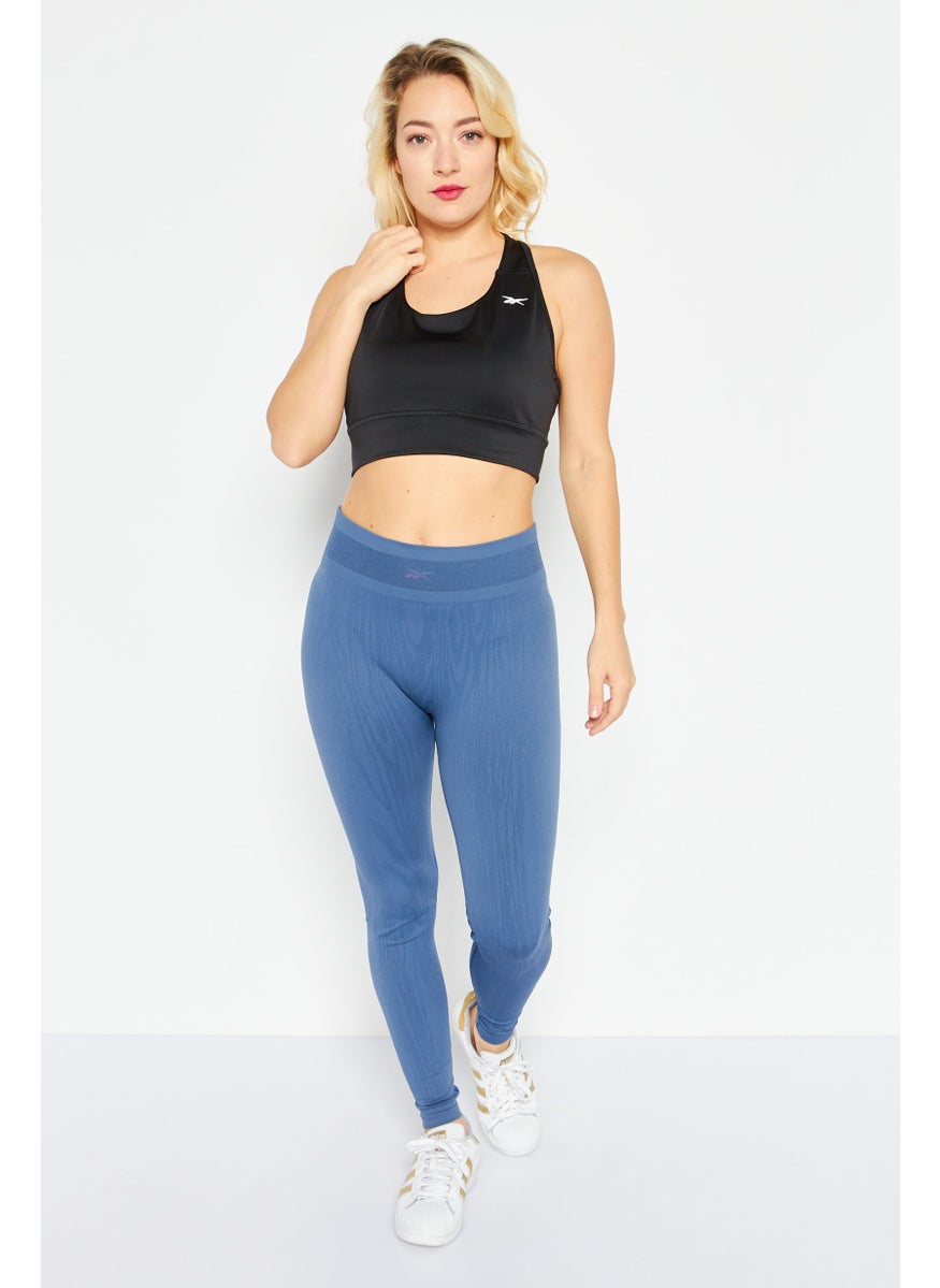 Reebok Women Non-Padded Brand Logo Sports Bra, Black  - Image 2