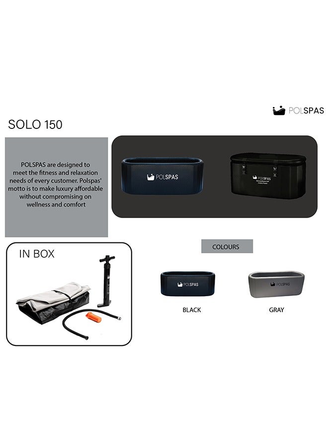 بولسباس POLSPAS Solo 150 – حوض استحمام بارد صغير لشخص أو شخصين بالغين - Image 3