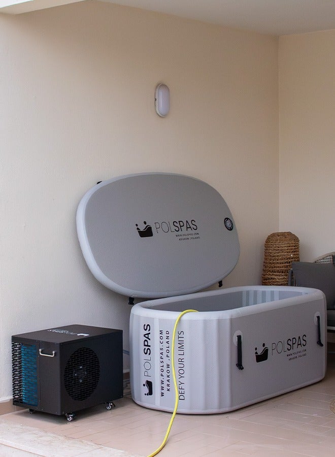 بولسباس POLSPAS Solo 150 – حوض استحمام بارد صغير لشخص أو شخصين بالغين - Image 4