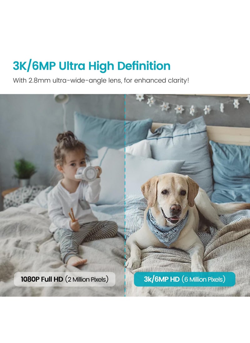 Vimtag Vimtag 812E 4MP CCTV Camera for Home 2.5K WiFi Security Camera for Shop Indoor Room Door Baby Pet Night Vision 2-Way Audio AI Motion Cloud Storage/SD Card Support 2 Years Warranty  - Image 2