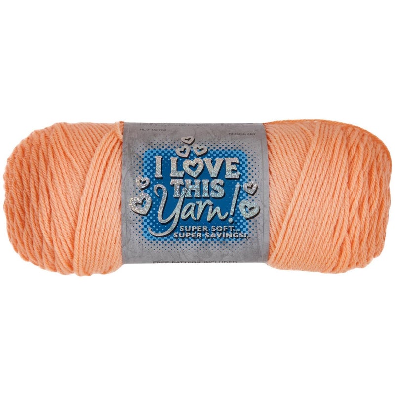 Hobby Lobby I Love This Yarn - 4 Medium 100% Acrylic Yarn for Crocheting & Knitting Blankets, Hats & Accessories, Set of 2, 230 Light Peach - Image 2