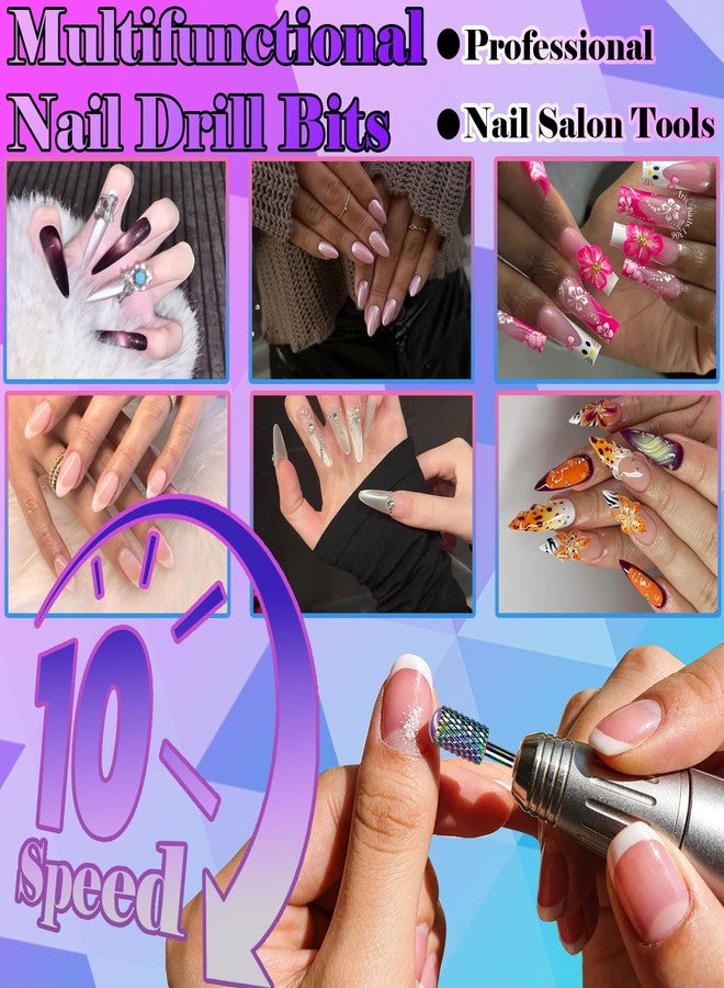 Fantexy 3/32" Nail Drill Bits, Smooth Round Top Carbide Nail Drill Bit Suitable for Manicure Pedicure Fast Remove Gel Polish, Drills Bit for Nails Art Tools (Medium - M) - Image 3