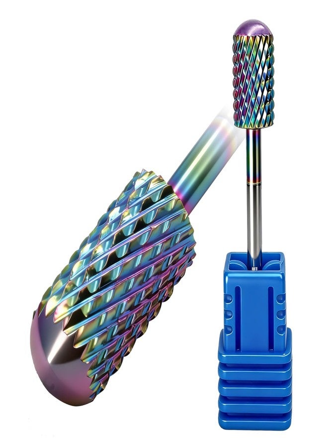 Fantexy 3/32" Nail Drill Bits, Smooth Round Top Carbide Nail Drill Bit Suitable for Manicure Pedicure Fast Remove Gel Polish, Drills Bit for Nails Art Tools (Medium - M) - Image 1