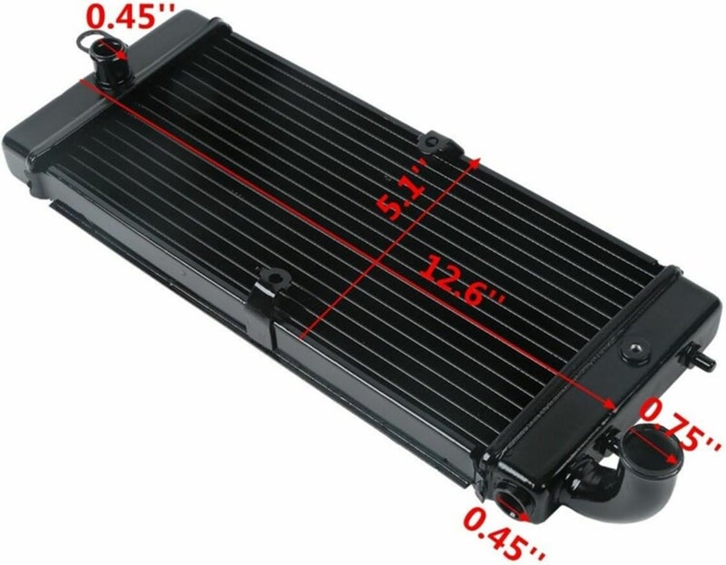 DEMULAX Motorcycle Engine Radiator Cooler - Image 2