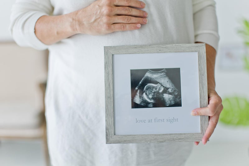 Kate & Milo Rustic Sonogram Picture Frame, Love at First Sight Gender-Neutral Baby Keepsake, Ultrasound Picture Frame, Modern Nursery Décor - Image 4