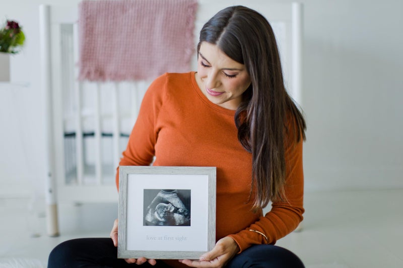 Kate & Milo Rustic Sonogram Picture Frame, Love at First Sight Gender-Neutral Baby Keepsake, Ultrasound Picture Frame, Modern Nursery Décor - Image 5