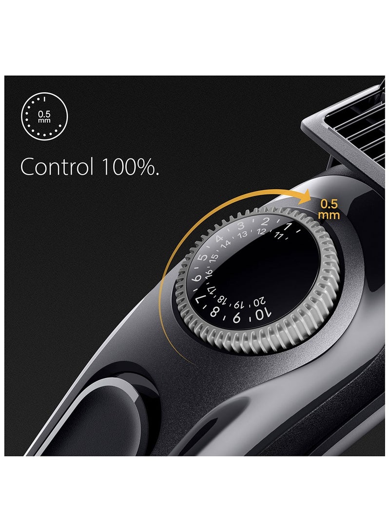 BRAUN Beard Trimmer 3 With Precision Wheel, Ultra Sharp Blade, 3 Styling tools, 80 Mins Runtime, Ni-MH Battery  BT 3410 Black - Image 3