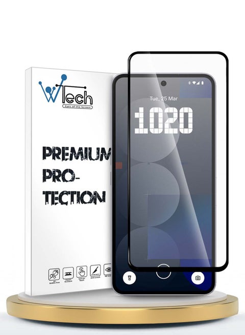 Nothing Phone (3a) 5G / 3a Pro 2025 Premium E2E Series Full Glue Full Cover Tempered Glass Screen Protector (MSGECN) - Clear/Black