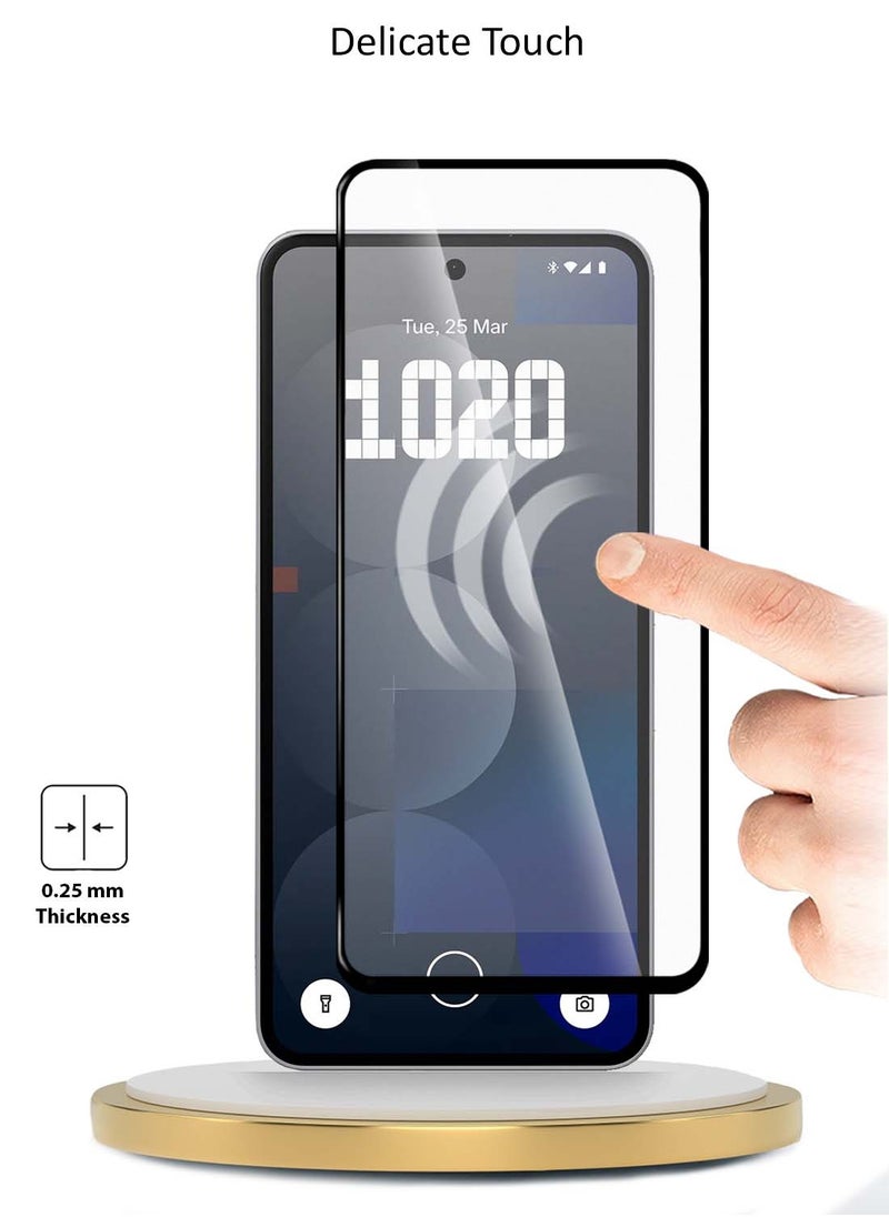 Wtech Nothing Phone (3a) 5G / 3a Pro 2025 Premium E2E Series Full Glue Full Cover Tempered Glass Screen Protector (MSGECN) - Clear/Black  - Image 4