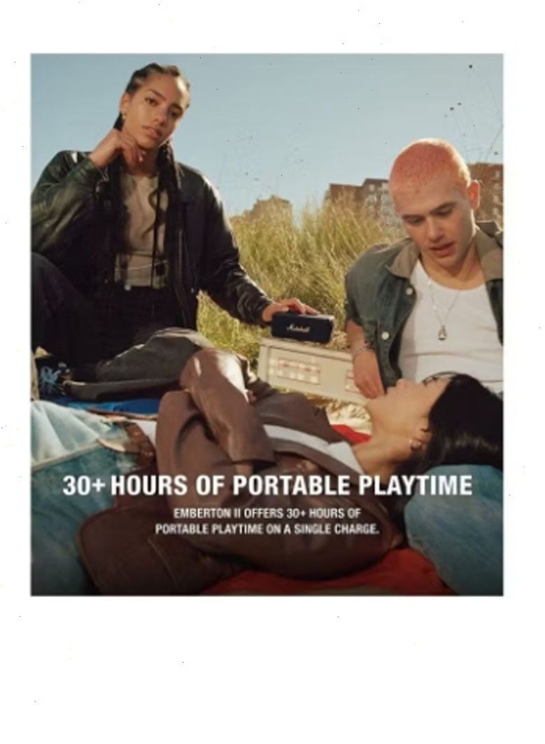 مارشال امبرتون الثاني المحمولة بلوتوث مكبر الصوت -- أسود والنحاس - Image 5