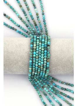 Güneş Avm Gunes Avm Turquoise Natural Stone Series 4 mm Faceted Sphere Cut 