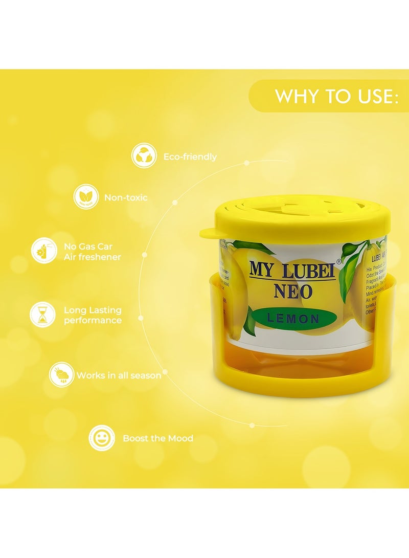 معطر جو طبيعي برائحة الليمون من ماي لوبي نيو يدوم طويلاً للسيارة والمكتب والمنزل 90 جرام - Image 4