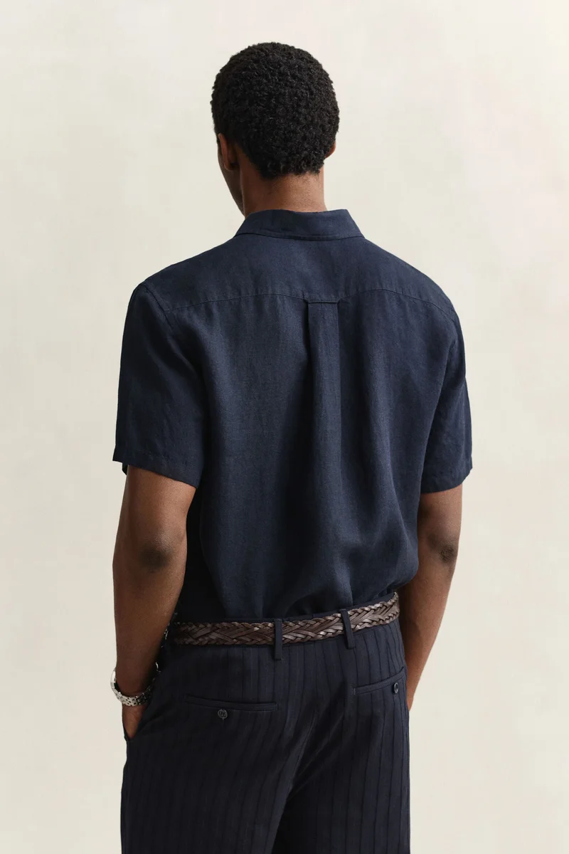 GANT  Linen Short Sleeve Shirt for Men | Best Price UAE