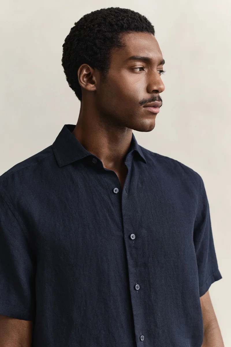 GANT  Linen Short Sleeve Shirt for Men | Best Price UAE
