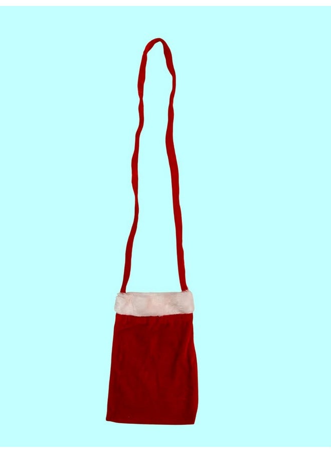 BookMyCostume - BookMyCostume Pack of 2 Christmas Accessory Set Santa headband and Goodies Bag Combo For Girls | kids - Image 1