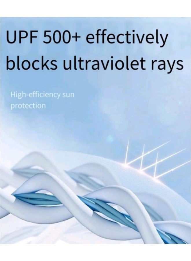 New Ice Silk Sunscreen Mask Outdoor Ice Breathable Sunscreen Mask Black  - Image 3