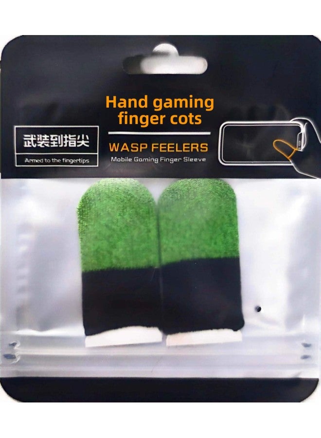 Crimson Double Color Game Finger Coat Hand Swim Anti-sweat Walking Artifact Touch Screen Gloves Breathable Chicken Finger Coat-Product Color:Carbon Green Black Double  - Image 1