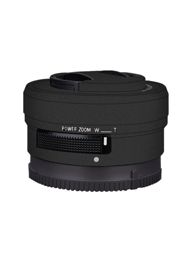 general Walking Donkey For Sony E16-50 Lens Film E1650 Sticker Protective Film All-inclusive Sticker Skin Color Leather-Color:black And White Triangle - Image 2