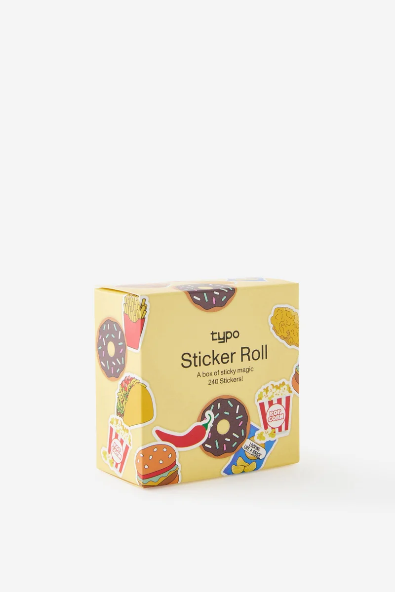 Typo ROLL OF STICKERS