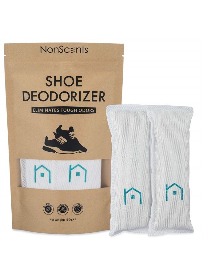 NonScents Shoe Deodorizer pods (2-Pack) - Odor Eliminator, Freshener for Sneakers, Gym Bags, and Lockers - Image 1