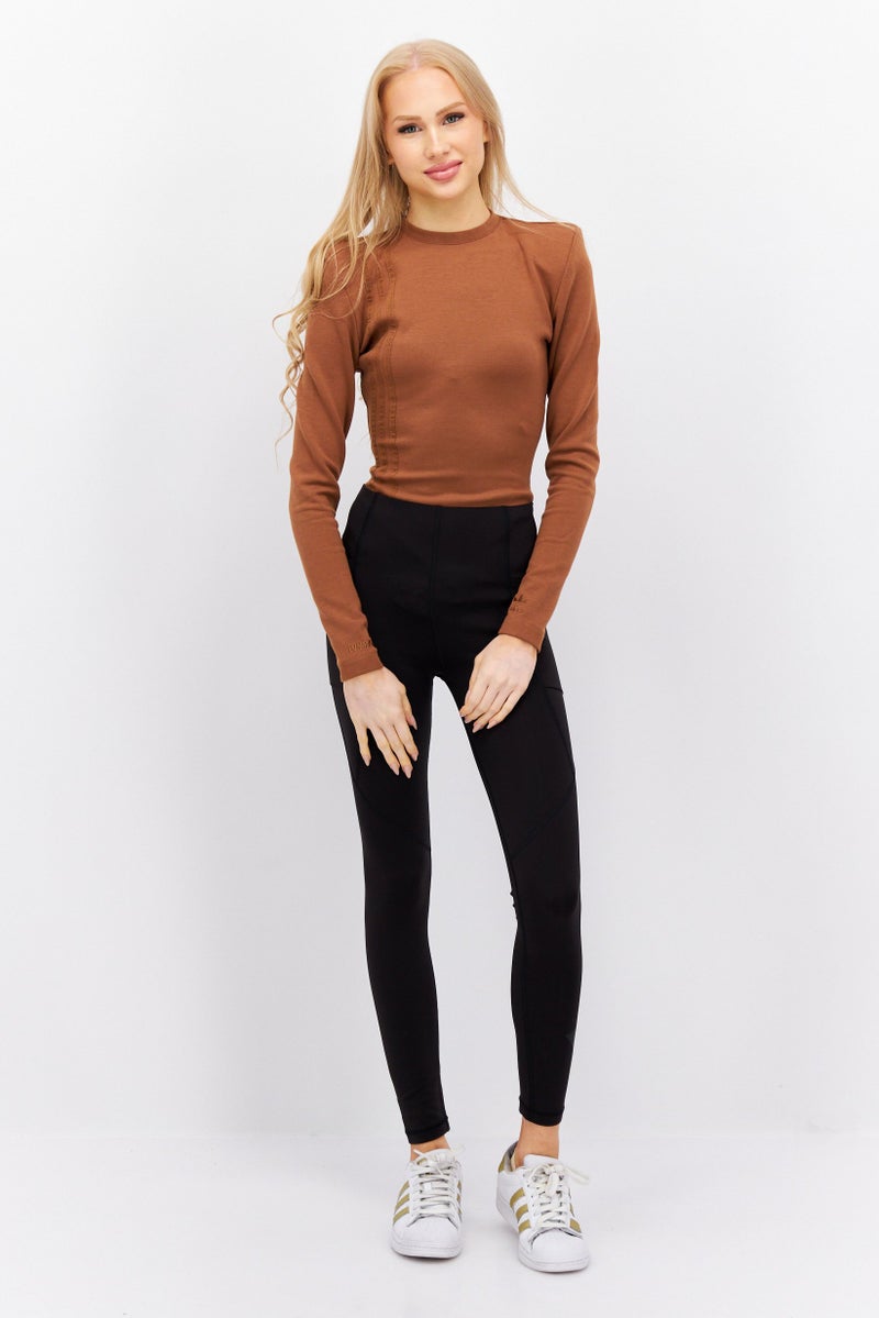 Adidas Adidas x Ivy Park Women Sportswear Fit Long Sleeves Outdoor Bodysuit, Brown  - Image 4