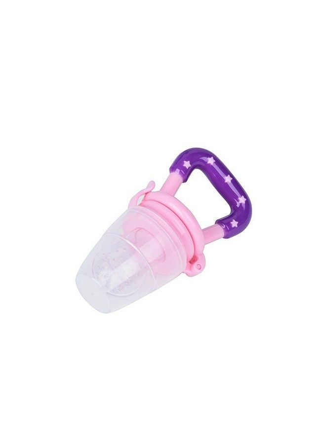 Tinny Tots Silicone Baby Food; Fruit Feeder; Baby Teether; Baby Soother (Pink) - Image 1