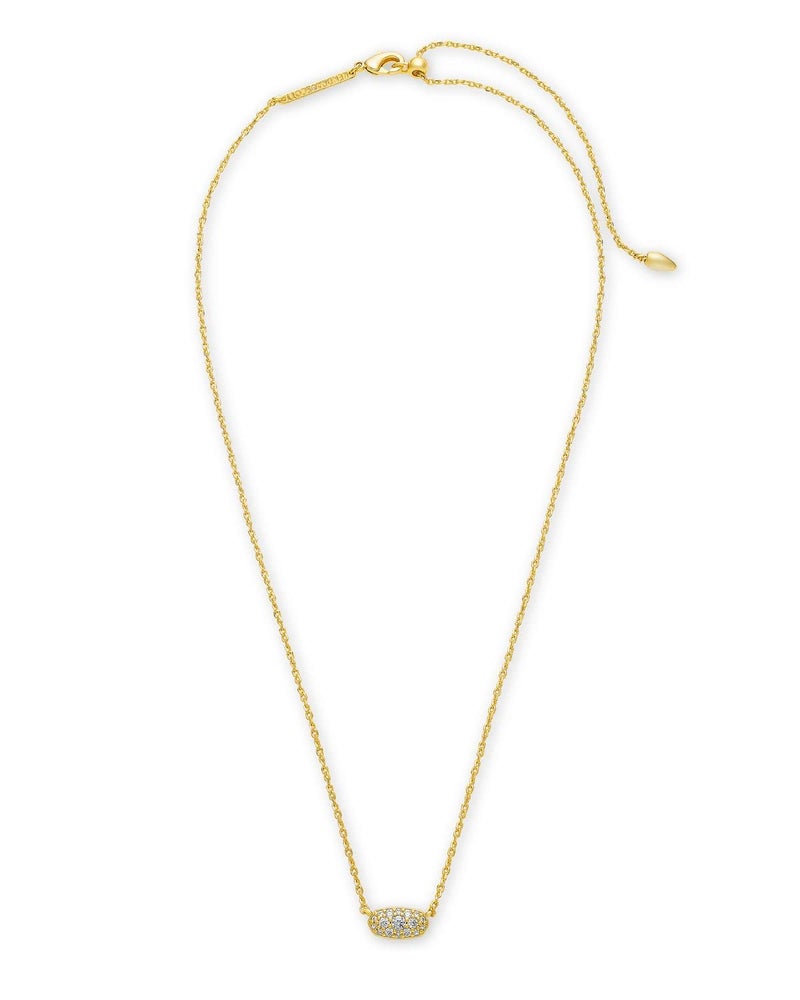 Kendra Scott Grayson Crystal Pendant Necklace in 14k Gold-Plated Brass, Fashion Jewelry for Women, White Cubic Zirconia - Image 2