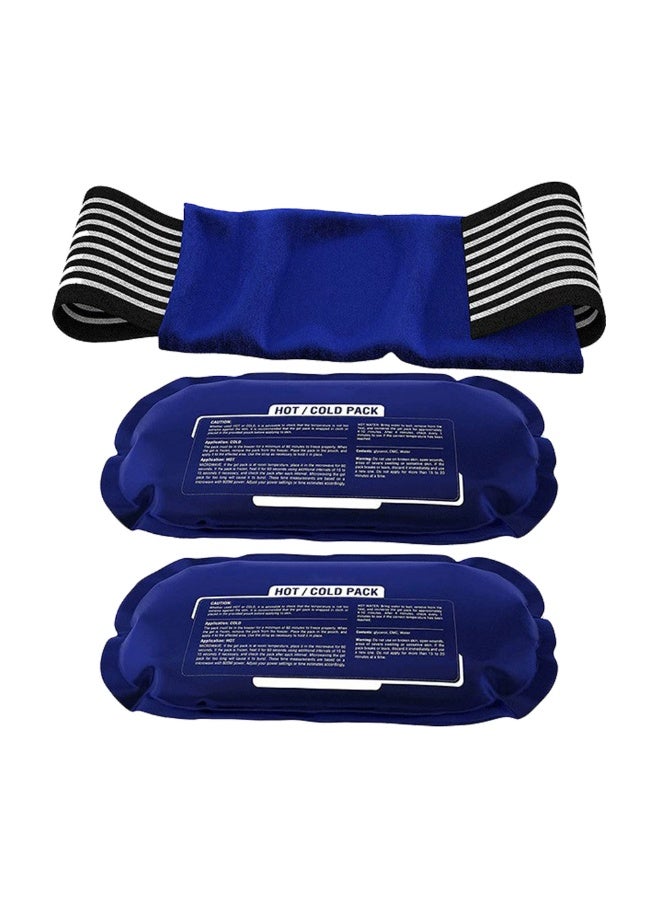KISSUN Ice Pack, 2 Reusable Hot and Cold Ice Packs for Injuries, Joint Pain, Muscle Soreness and Body Inflammation - Reusable Gel Wraps - Adjustable & Flexible for Knees, Back, Shoulders, Arms and Legs - Image 1