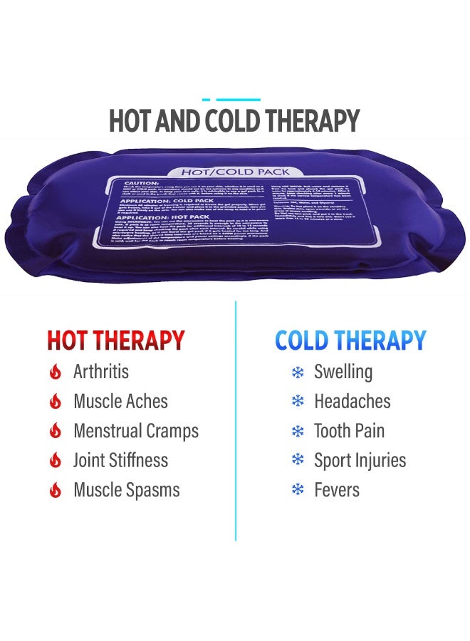 KISSUN Ice Pack, 2 Reusable Hot and Cold Ice Packs for Injuries, Joint Pain, Muscle Soreness and Body Inflammation - Reusable Gel Wraps - Adjustable & Flexible for Knees, Back, Shoulders, Arms and Legs - Image 2