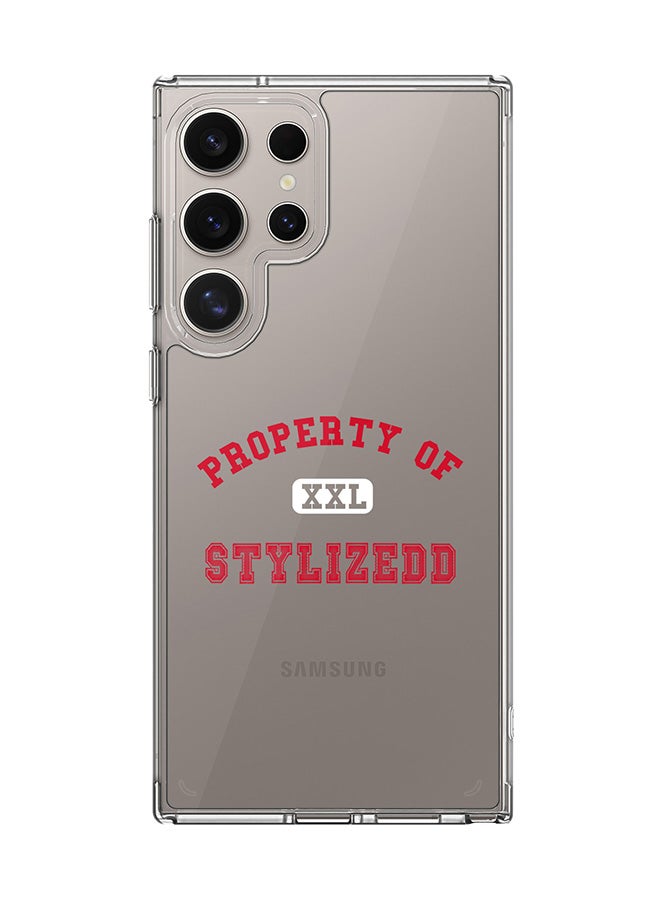 Stylizedd Classic Clear Case for Samsung Galaxy S23 Ultra , Hybrid Soft Transparent Cover [ Designed for Samsung Galaxy S23 Ultra ] - Property of Stylizedd