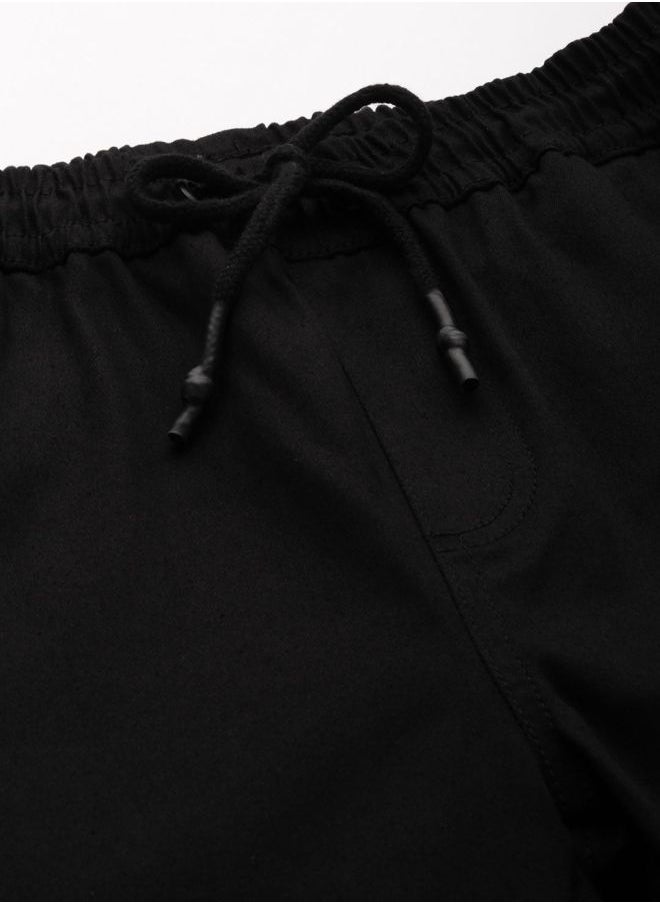 The Indian Garage Co Men Slim Fit Solid Mid-Rise Stretchable Chino Joggers  - Image 3
