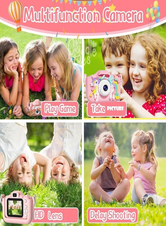CADDLE & TOES Kids Camera for Boys Girls, 20MP 1080P Digital Video Camera for Kids, Christmas Birthday Gift for Boys and Girls Age (4+) to 12,Digital Camera (Pink-Fly-Wing Unicorn) - Image 5