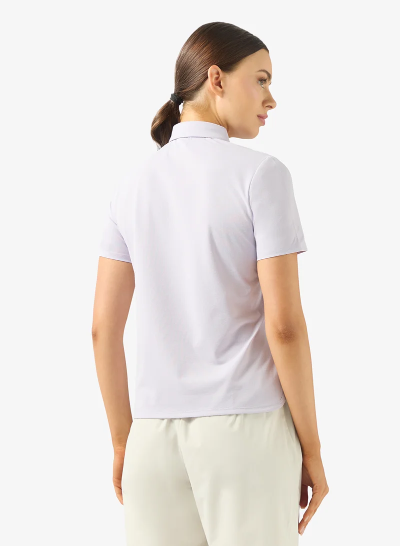 ANTA Regular Fit Workout Training Commute Short Sleeve Polo