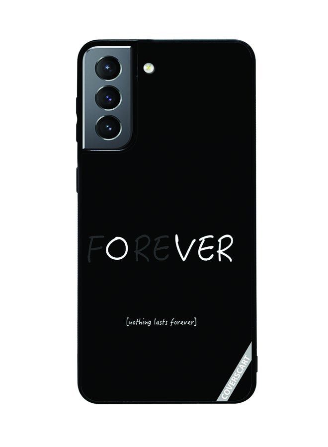 COVERSCART Protective Case Cover For Samsung Galaxy S21 FE 5G Forever Design Black
