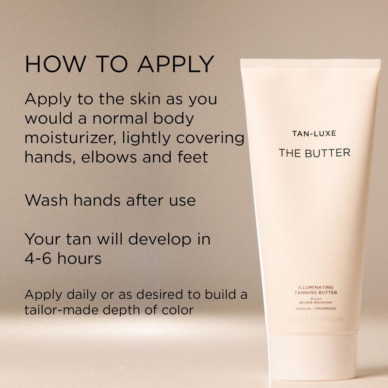 TAN-LUXE The Butter - Illuminating Tanning Butter, 200ml - Cruelty & Toxin Free - Image 3