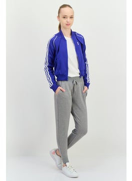 adidas Originals Women Sportswear Fit Long Sleeve Outdoor Sweatshirt, Blue  - Image 4