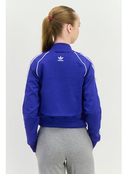 adidas Originals Women Sportswear Fit Long Sleeve Outdoor Sweatshirt, Blue  - Image 3