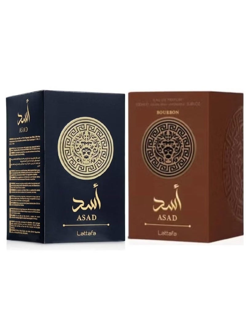 Lattafa Asad Bourbon Eau de Parfum 100 ml and Asad for Men by Lattafa Eau de Parfum 100 ml - Image 2