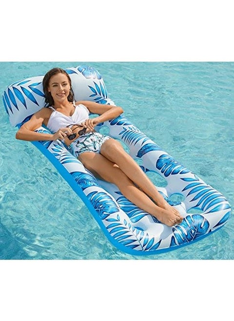 Inflatable Pool Float Lounge Pool Floaties Rafts For Adults Floating Pool Lounger Sun Tanning Floats Cool Water Floaty For Swimming Pool Lake Float Beach Pool Party Toys