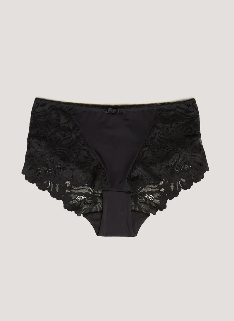Matalan Black Lace Midi Knickers