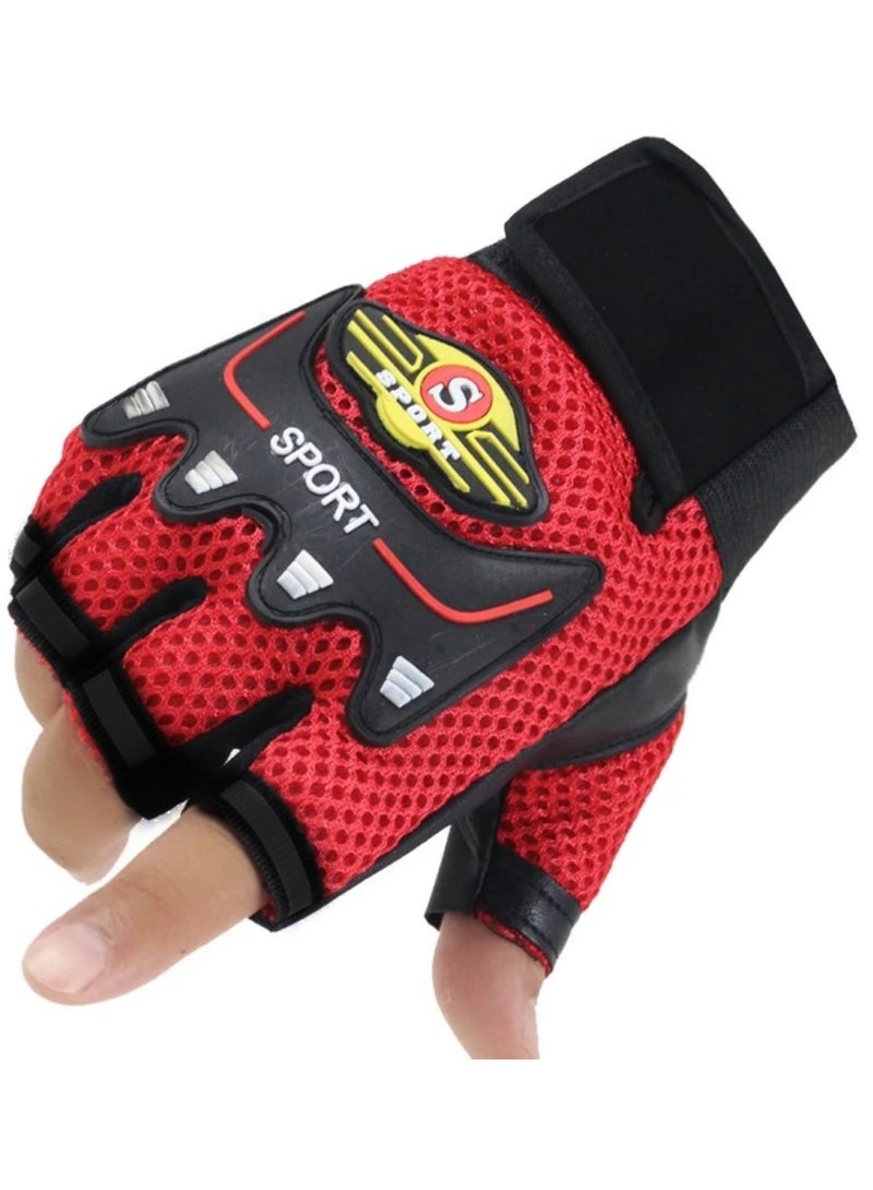 Generic Half finger gloves for gym and motorcycle riding  - Image 2