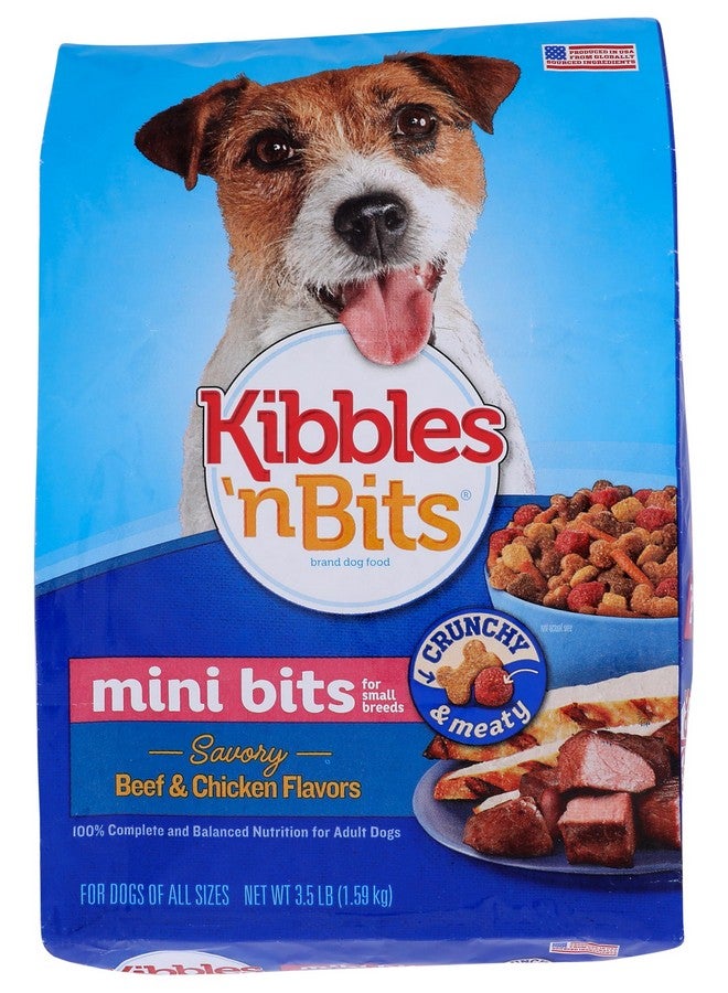 Kibbles 'N Bits Dog Food Small Breed Mini Bits Savory Beef And Chicken Flavor