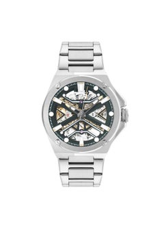 Slazenger Slazenger SL.9.2264.1.01 Men Automatic Display Watch & Metal Strap Silver  - Image 1