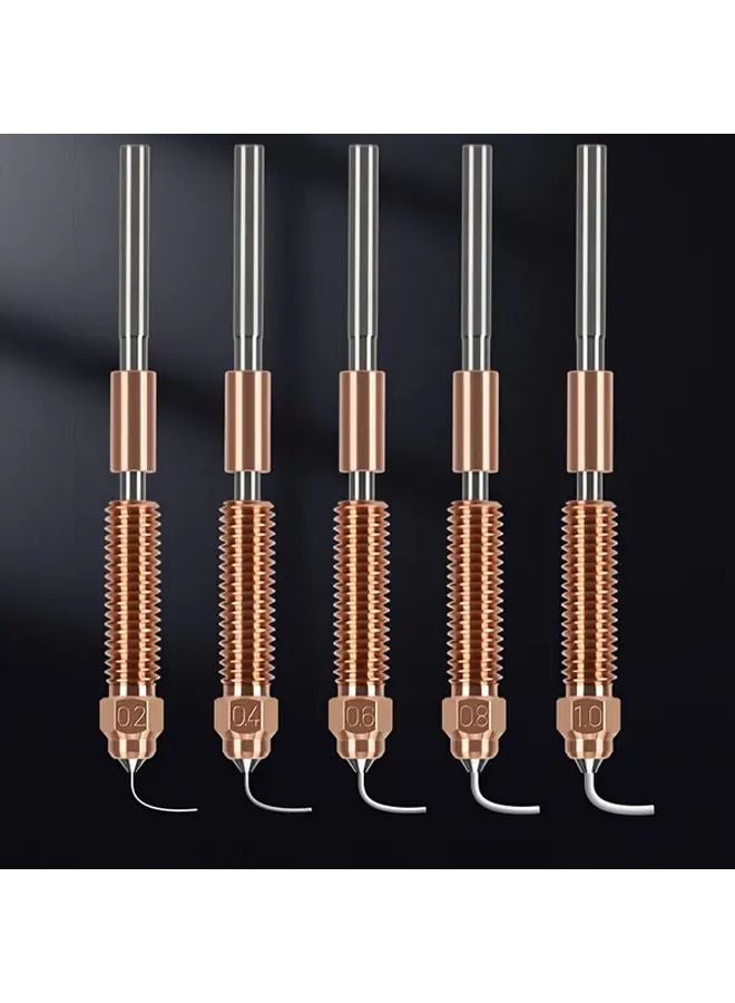 1 0مم طقم فوهة الإطلاق السريع كروم زركونيا نحاسي لطابعة Ender3v3 K1 Max K1C ثلاثية الأبعاد - Image 2