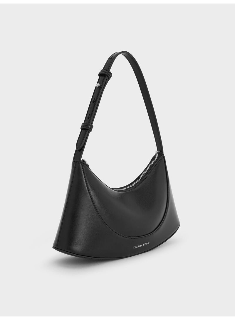 CHARLES & KEITH Sigrid Shoulder Bag & Crossbody Bag - Black - Image 3