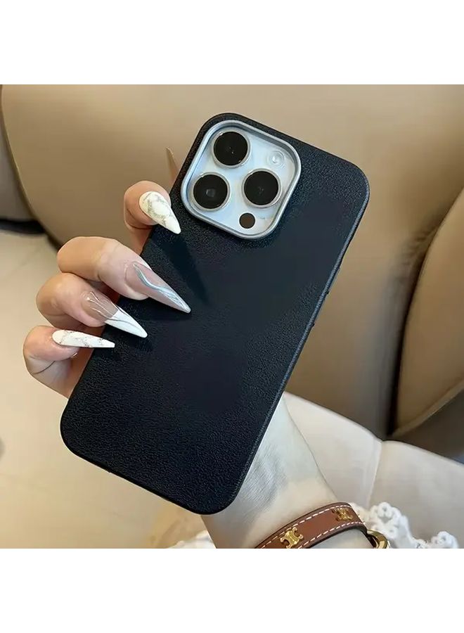 Brown Vintage Retro Solid Color Phone Case For iPhone 14 Plus Premium Luxury Cover - Image 2